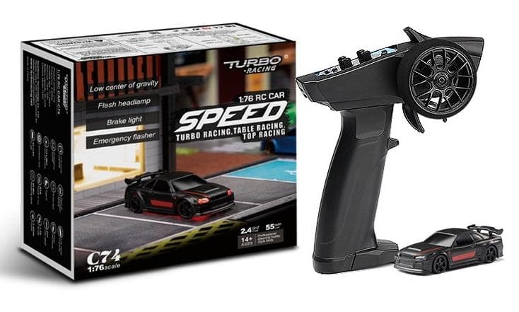 Micro Sport Noire 1/76 Turbo Racing
