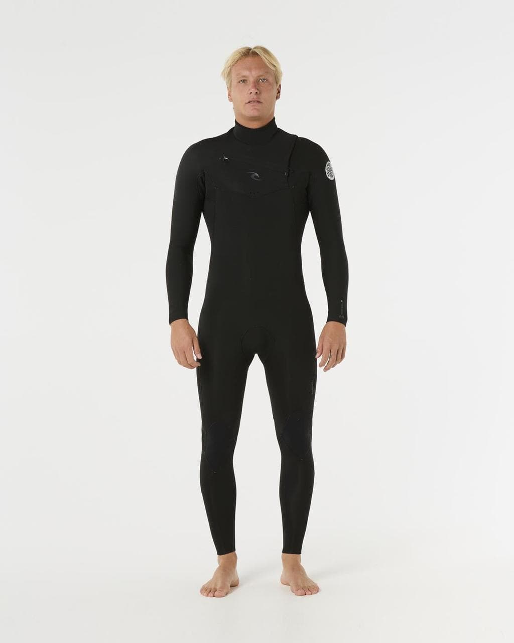 Combinaison en néoprène Rip Curl Dawn Patrol Front Zip 4/3 mm noir pur - S