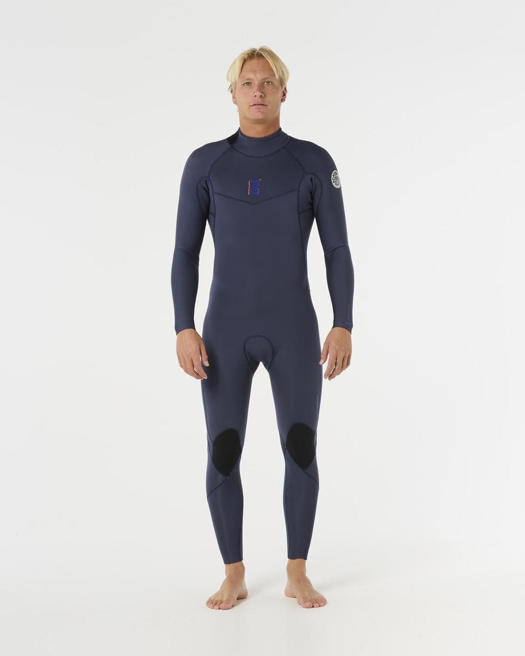 Combinaison en néoprène Rip Curl Dawn Patrol Back Zip 4/3mm bleu marine - S