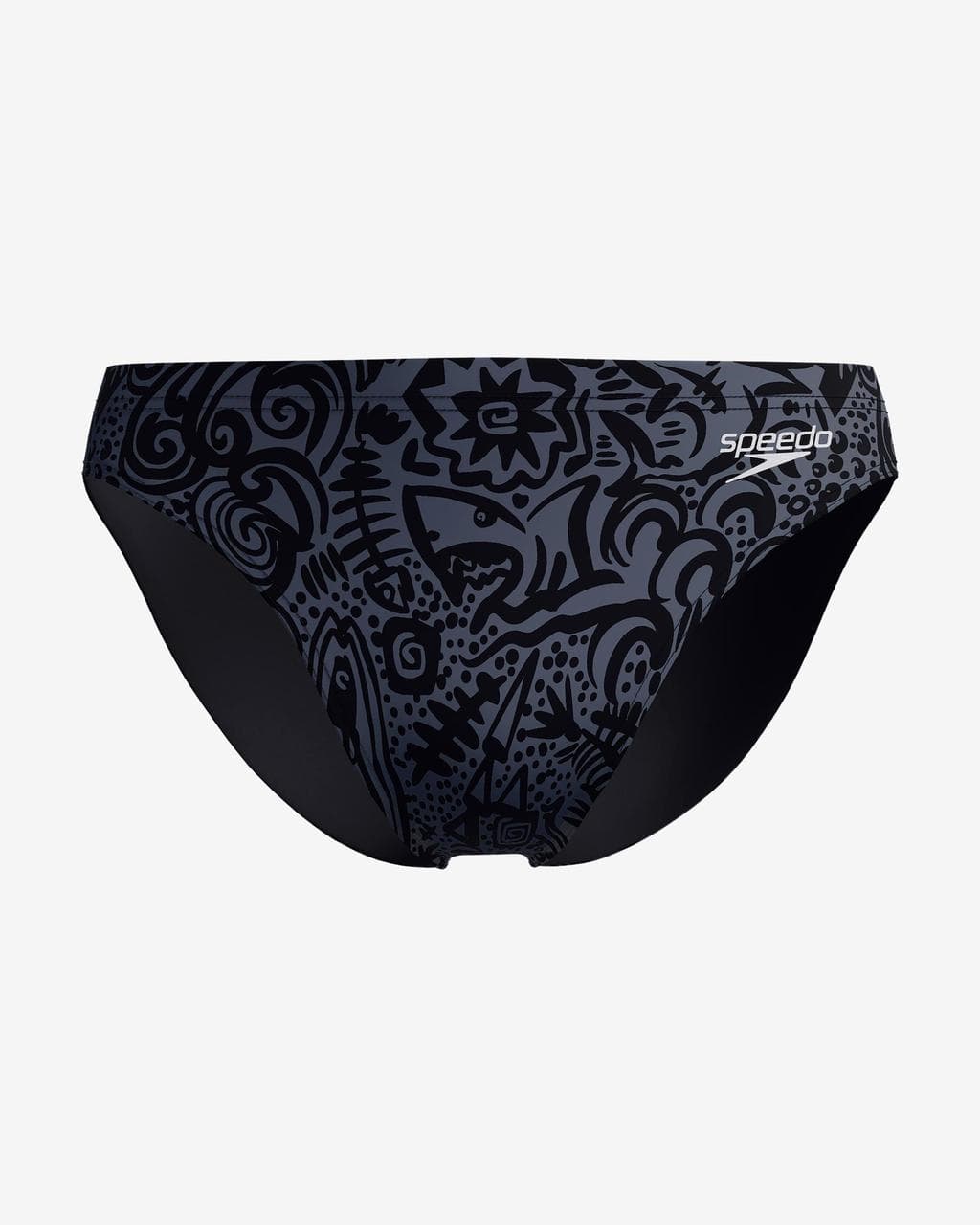 Maillot de bain Speedo Print Brief 2 noir lilas grisâtre - 38